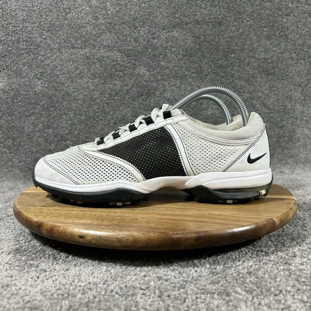 Nike Air Channel Tac Tongue-Less 335942-101 Women's Size 9 White Golf Shoes Used